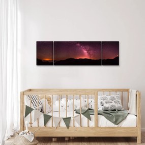 Obraz różowej Drogi Mlecznej (170x50 cm)