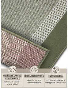 Zielony chodnik 80x300 cm Band – Hanse Home