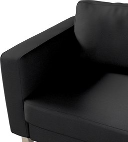 Pokrowiec na sofę Karlstad rozkładaną kolor czarny tkanina strukturalna