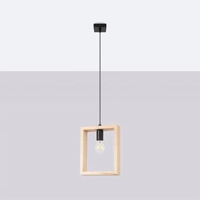 Lampa wisząca ARIES naturalne drewno