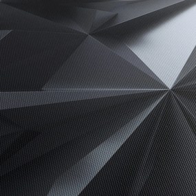 Obraz - Abstrakcja geometryczna (z zegarem) (90x30 cm)