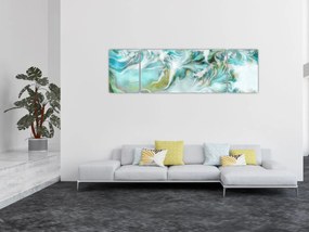 Obraz - Malowanie abstrakcyjnych wzorów (170x50 cm)