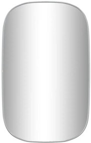 Srebrne nowoczesne lustro w ramie 80x50 cm L5-B27