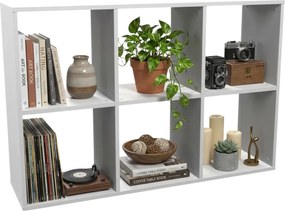 Ażurowy Regał Biały W Stylu Skandynawskim E0-P84