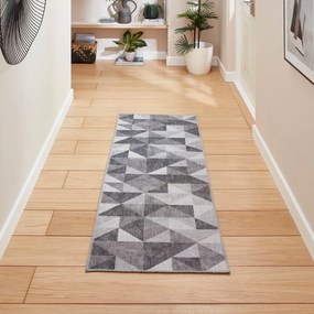 Szary chodnik odpowiedni do prania 61x170 cm Coral Grey – Think Rugs
