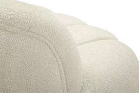 Biała sofa z materiału bouclé 145 cm Ball – Mauro Ferretti