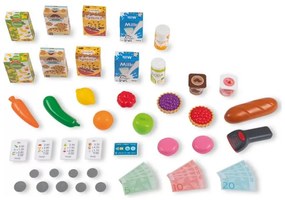 Smoby maximarket wózek elektroniczną kasą ze skanerem waga i lodówka
