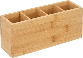 Bambusowy organizer z 4 przegródkami 4COMP 33x15,6 cm