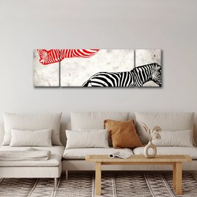Obraz - Zebry (170x50 cm)