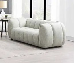 Zestaw, komplet Sofa 2-osobowa i Fotel OAKCREST, zielony melanż