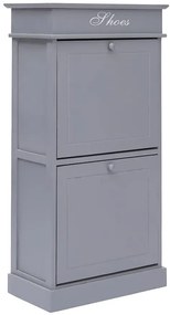 Szara klasyczna szafka na buty M1-W82