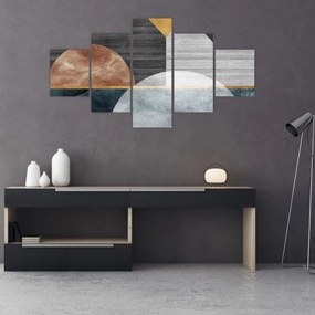 Obraz - Kształty i tekstury (125x70 cm)