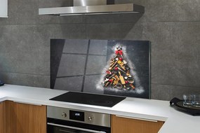 Szkło Ozdobne do Kuchni Bożonarodzeniowe Drzewko