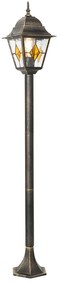 Zewnetrzna Lampa podłogowa zewnętrzna w stylu vintage, antyczne złoto, 120 cm - Antigua klasyczny/Antyczny Oswietlenie zewnetrzne