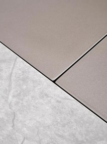 Stół rozkładany VALENTINO 160(220)x90 szary marmur/złoty HALMAR