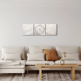 Obraz - Pióro (z zegarem) (90x30 cm)