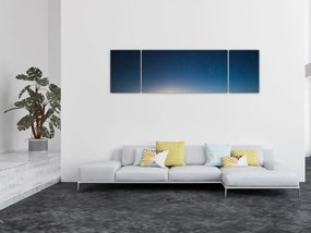 Obraz - Nocne niebo nad drogą (170x50 cm)