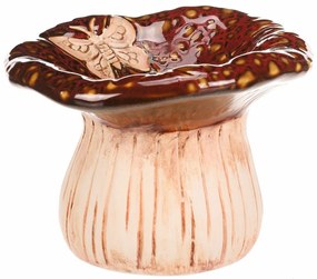 Ceramiczna miska do picia Grzyb tygrysi, 17 x 12 x17 cm, ceramika