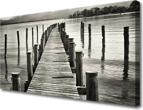 Fotoobraz na płótnie Konstrukcja Mostu nad Morzem