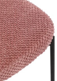 Zestaw krzeseł do jadalni Bouclé CT-W1077 PINK2, 4szt.