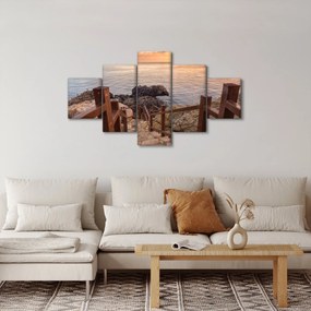Obraz - Zejście ku morzu (125x70 cm)