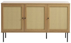 Niska komoda w dekorze dębu w naturalnym kolorze 140x80 cm Pensacola – Unique Furniture