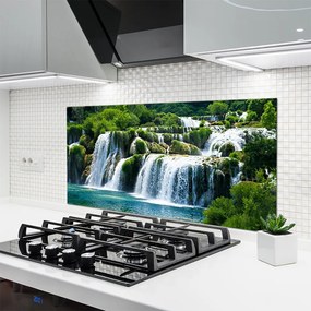 Panel Szklany do Kuchni Krystaliczny Wodospad