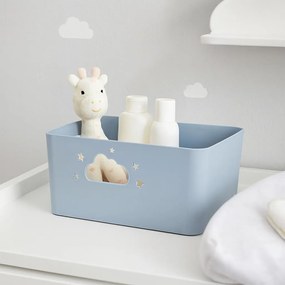 Koszyk do przechowywania NEBULA z uchwytami w kształcie chmurki i gwiazdki, wys. 11 cm