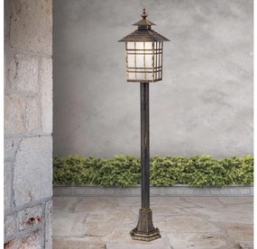 Orion AL 11-1117/1 - Lampa zewnętrzna KIKO 1xE27/11W/230V IP44 brąz/patyna