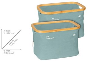 Tekstylne koszyki zestaw 2 szt. 38x26x26 cm Tom Tailor – Wenko