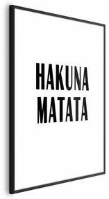 Plakat Hakuna Matata 21x30 cm z ramą czarną bez marginesu ARTGEIST B