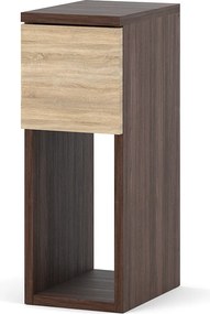 Szafka Nocna Dąb Wenge Dąb Sonoma 1 Szuflada 20 cm Stolik Nakastlik Do Sypialni