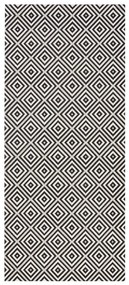 Czarno-biały chodnik odpowiedni na zewnątrz NORTHRUGS Karo, 80x200 cm
