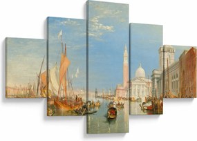 Obraz - Joseph Mallord William Turner, Venice the Dogana and San Giorgio Maggiore, reprodukcje (125x70 cm)