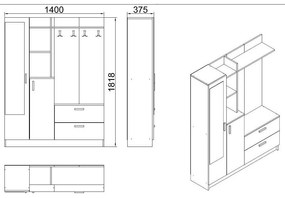 Zestaw do przedpokoju Dana White