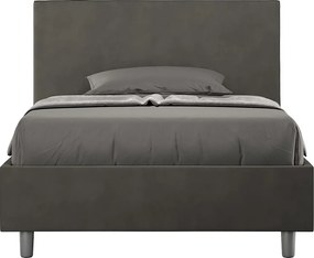 Łóżko bez stelaża tapicerowane 120x200 microfibra szary Adele