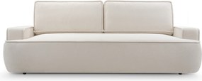 Masseno Sofa SOLO z funkcją spania i pojemnikiem na pościel, Rozkładana sofa - Beżowy, GERRA 10