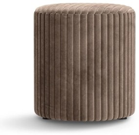 Brązowy sztruksowy puf Dia – Micadoni