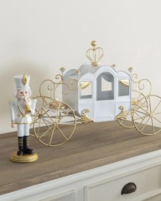 Figurka Dziadek do orzechów 31cm white