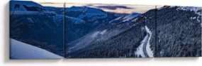 Obraz ośnieżonego stoku (170x50 cm)