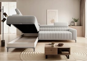 Narożnik GANDI 140 Lewostronny system włoski Salvador 13 Popielaty WERSAL