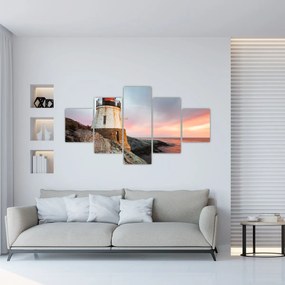 Obraz - Latarnia morska Castle Hill (125x70 cm)
