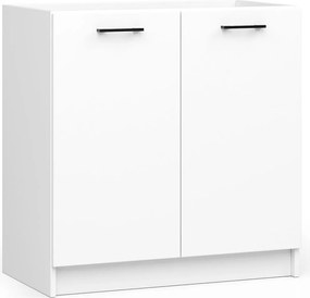 Szafka kuchenna pod zlewozmywak AKORD S80 system OLIWIA Biała 80 cm 2 drzwi kolor Biały mat 1 półka 80x46x82 cm