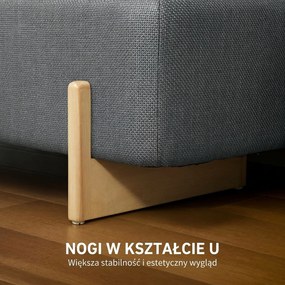 HOMCOM Hoker ze schowkiem ławka tapicerowana puf skrzynia do przedpokoju tkanina len 111x44x44,5 cm ciemnoszara siedzisko otwierane | Aosom PL
