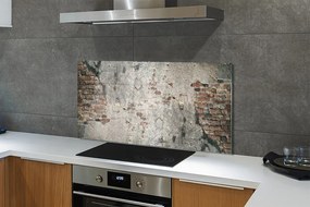 Szklany Panel Ściana z Cegły i Kamienia