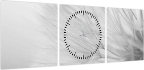Obraz - Mniszek lekarski (z zegarem) (90x30 cm)
