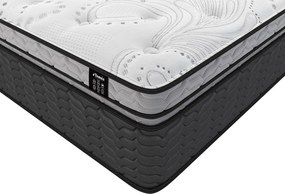 Zestaw stelaż + materac hybrydowy ze sprężynami kieszeniowymi i nakładką na materac hybrydowy GAMIANI marki YSMÉE gr. 35 cm - 160x200 cm