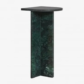 Stolik Nocny Z Naturalnego Kamienia Corwel Zielony Marmur Udaipur - Sklum