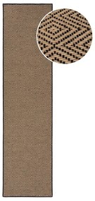 Czarno-naturalny chodnik na schody z juty 60x800 cm Diamond – Flair Rugs