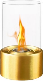 Kominek bioetanolowy MARSIGLIA Gold Kominek stołowy D16 x H27 do wewnątrz i na zewnątrz